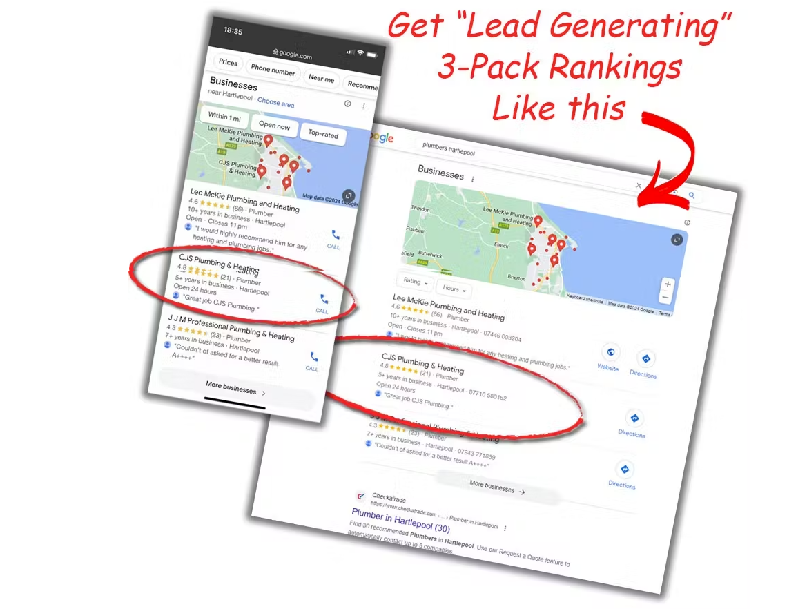 How to get "Lead Generating" 3-Pack rankings like this!